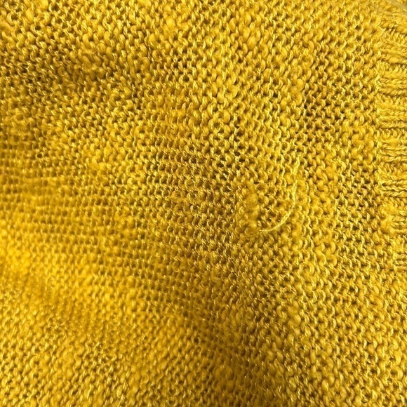 TAHARI Woman’s Long Sleeve Knit Cardigan Mustard Yellow Size M. (s029) - Picture 6 of 6